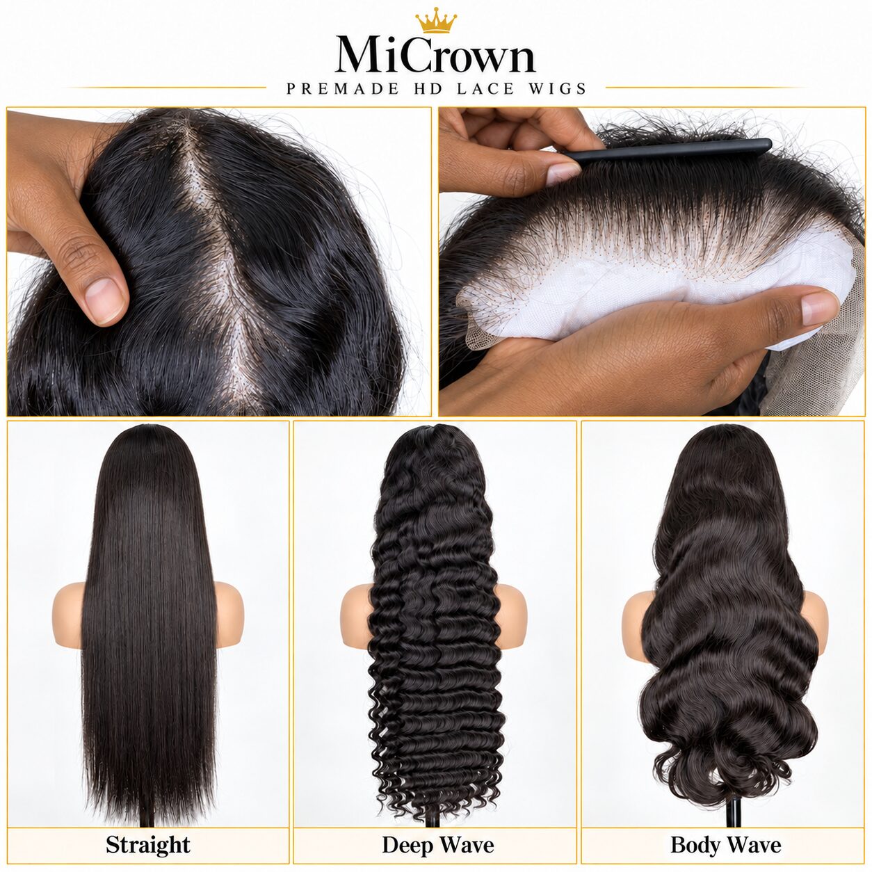 MiCrown HD Lace Wig, photo 1 of 1