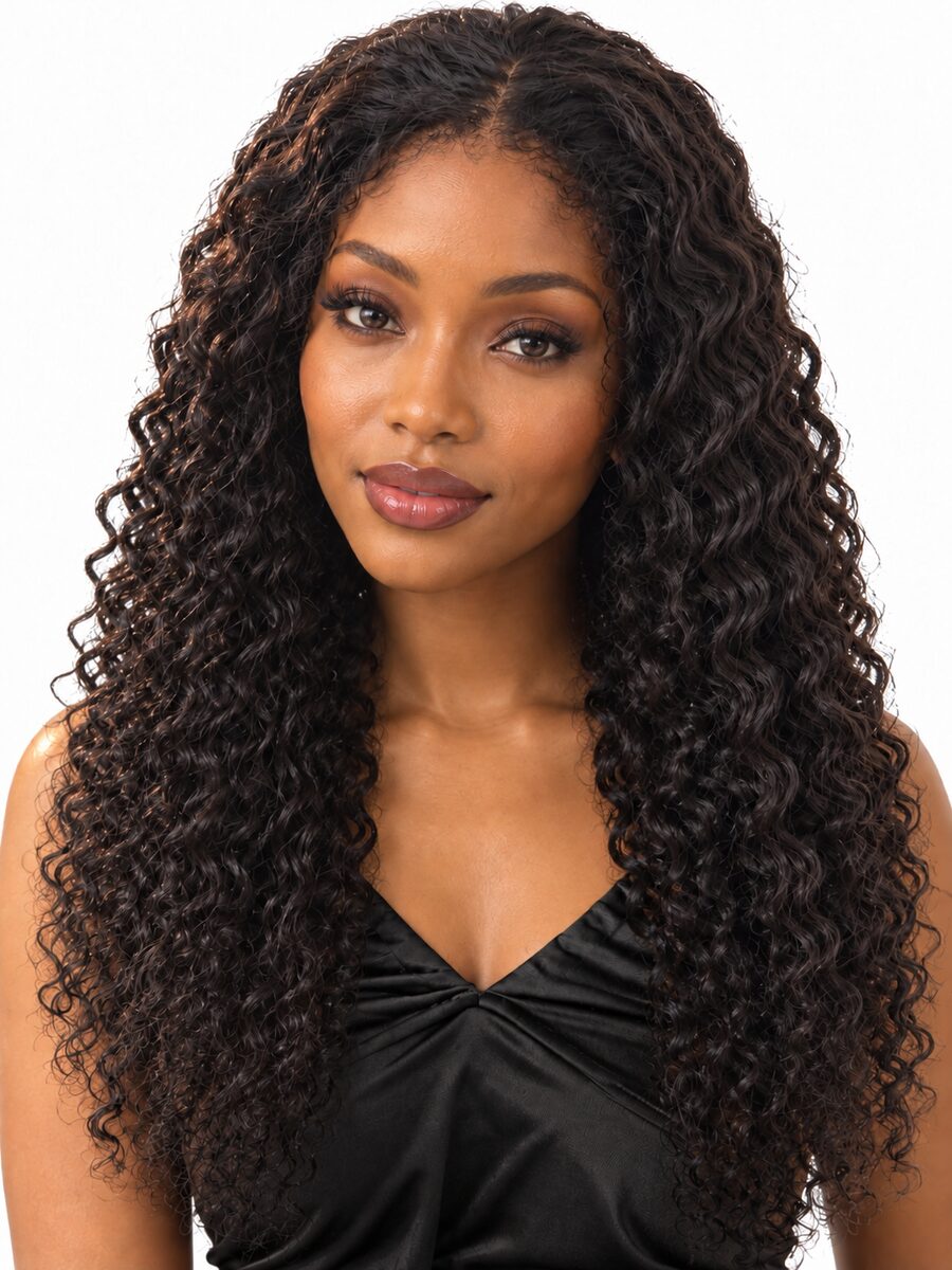 22" Wavy Virgin Hair Natural Color 13x4 Transparent Lace Wig, photo 1 of 7